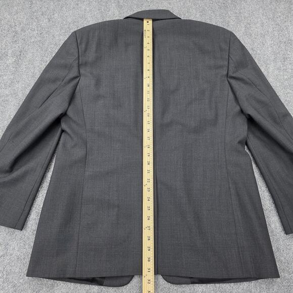 Brooks Brothers Blazer Mens 44R Gray 346 Stretch Wool Two Button Notch Lapel - Picture 13 of 16